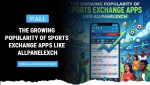 AllPanelExch sports exchange app interface showing live match updates and multiple sports options